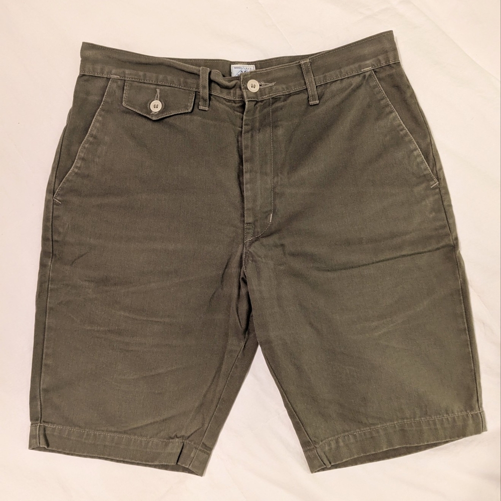 Men's Olive Green Post O'Alls Shorts